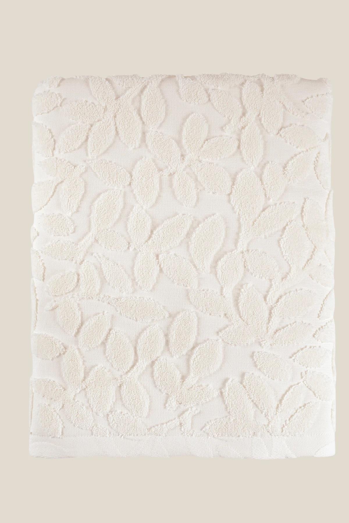 İrya Allesi Pamuk Banyo Havlusu Krem 90x150 Cm
