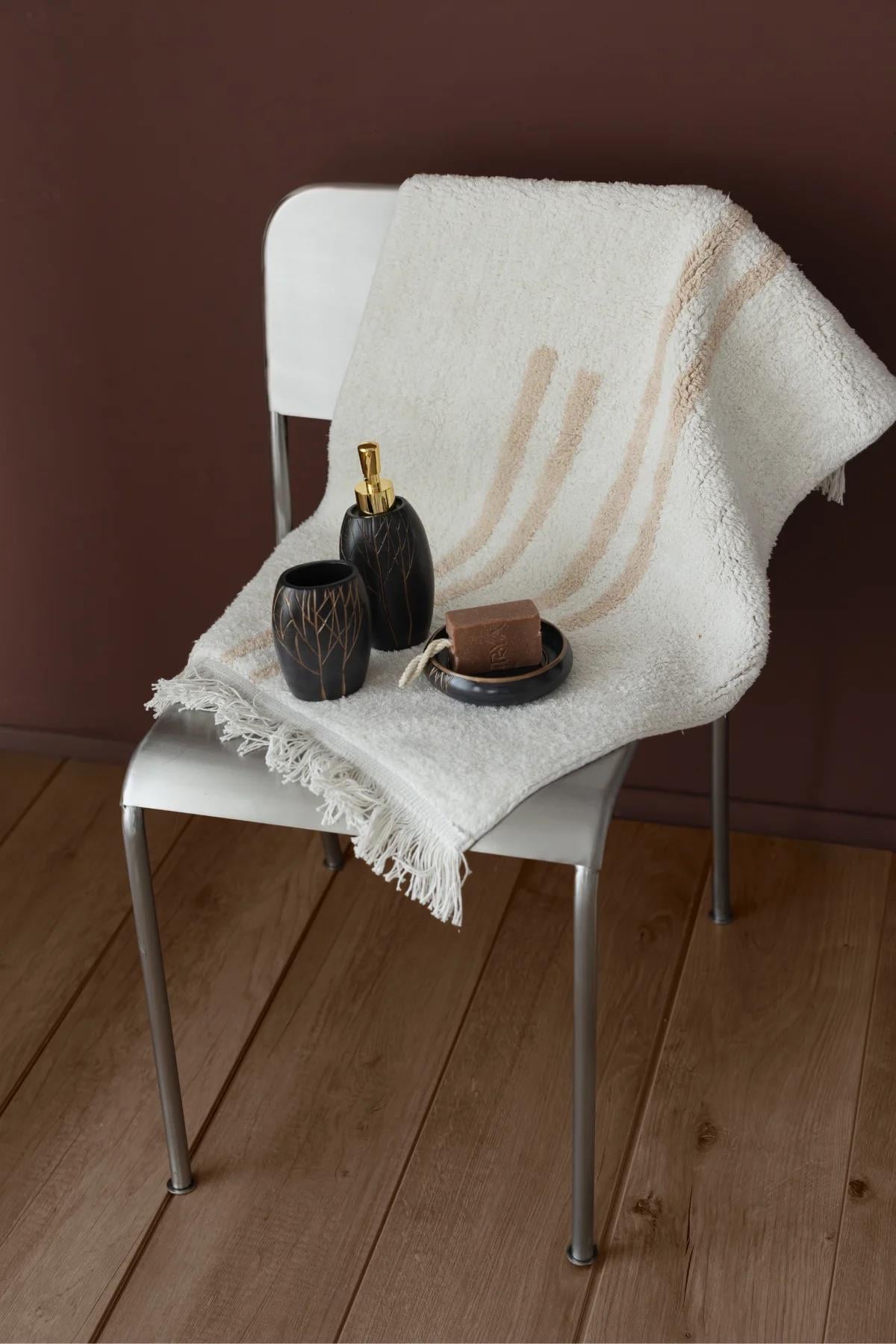 İrya Bound Banyo Paspası Kırık Beyaz 50x80 Cm