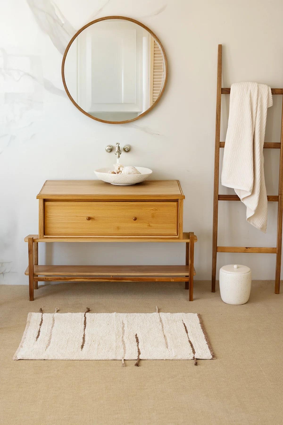 İrya Earth Banyo Paspası Kahve 50x80 Cm