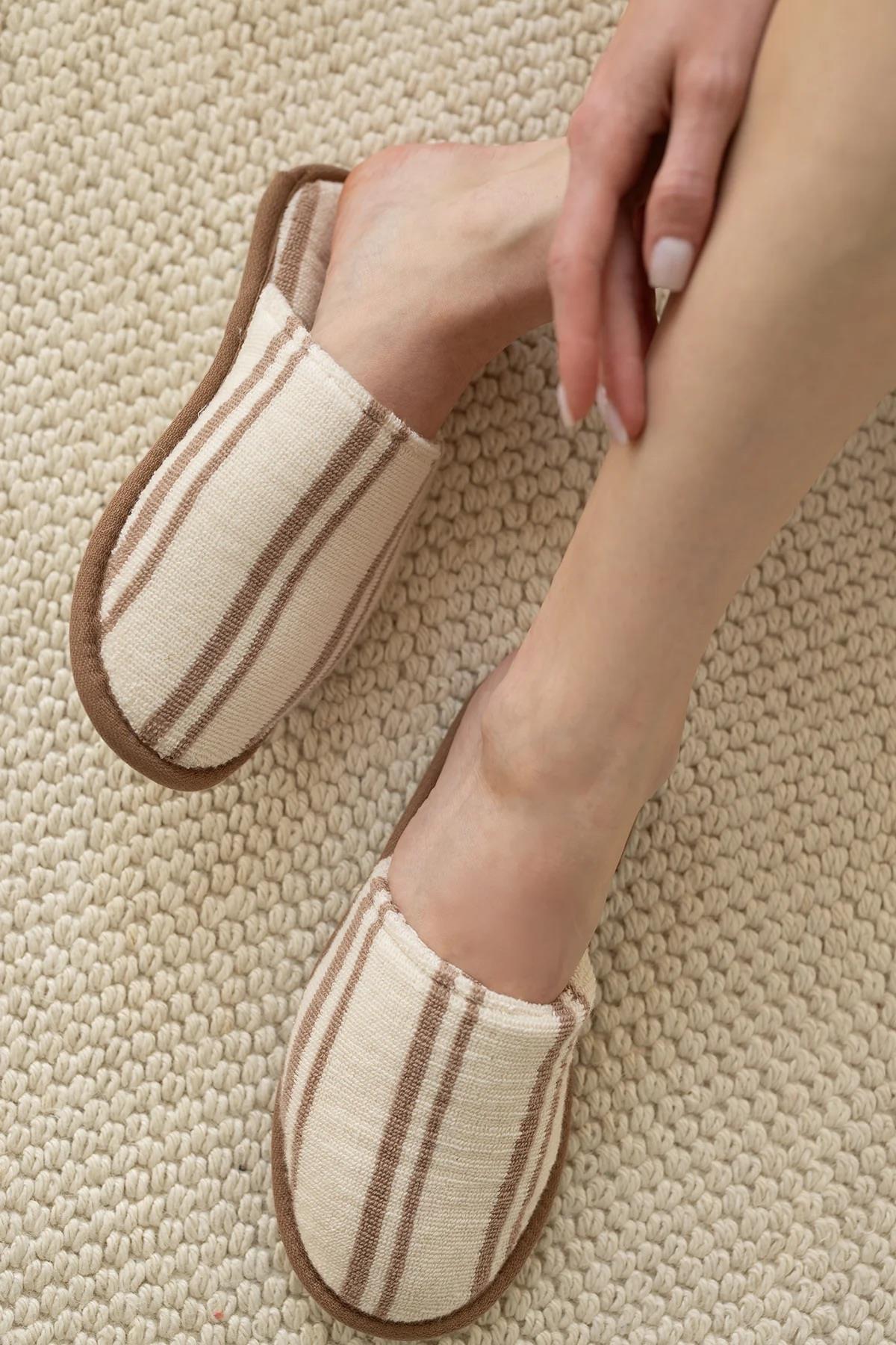 İrya In Lines Unisex Terlik Mocha 36-38