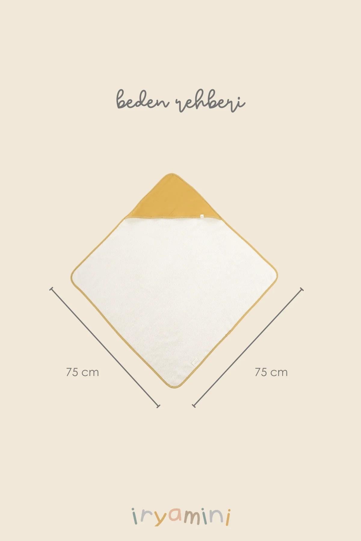 İrya Joy Of Colors Organik Pamuk Müslin Kundak Sarı 75x75 Cm