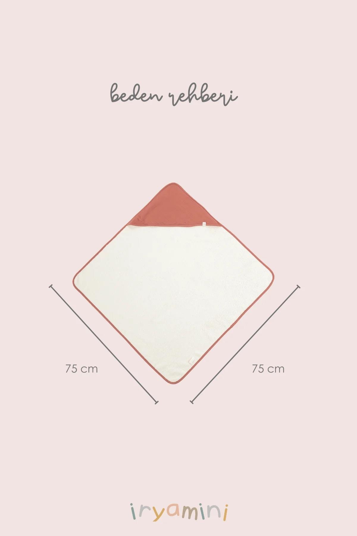 İrya Joy Of Colors Organik Pamuk Müslin Kundak Kiremit 75x75 Cm