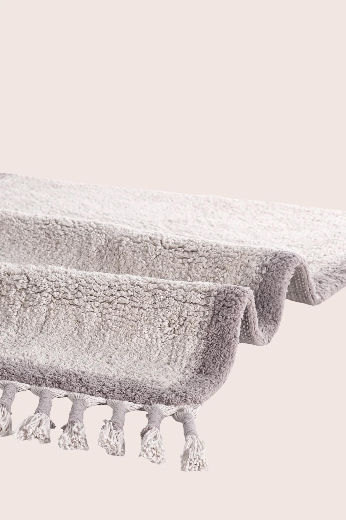 İrya Root Banyo Paspası Koyu Gri 40x60+60x90 Cm