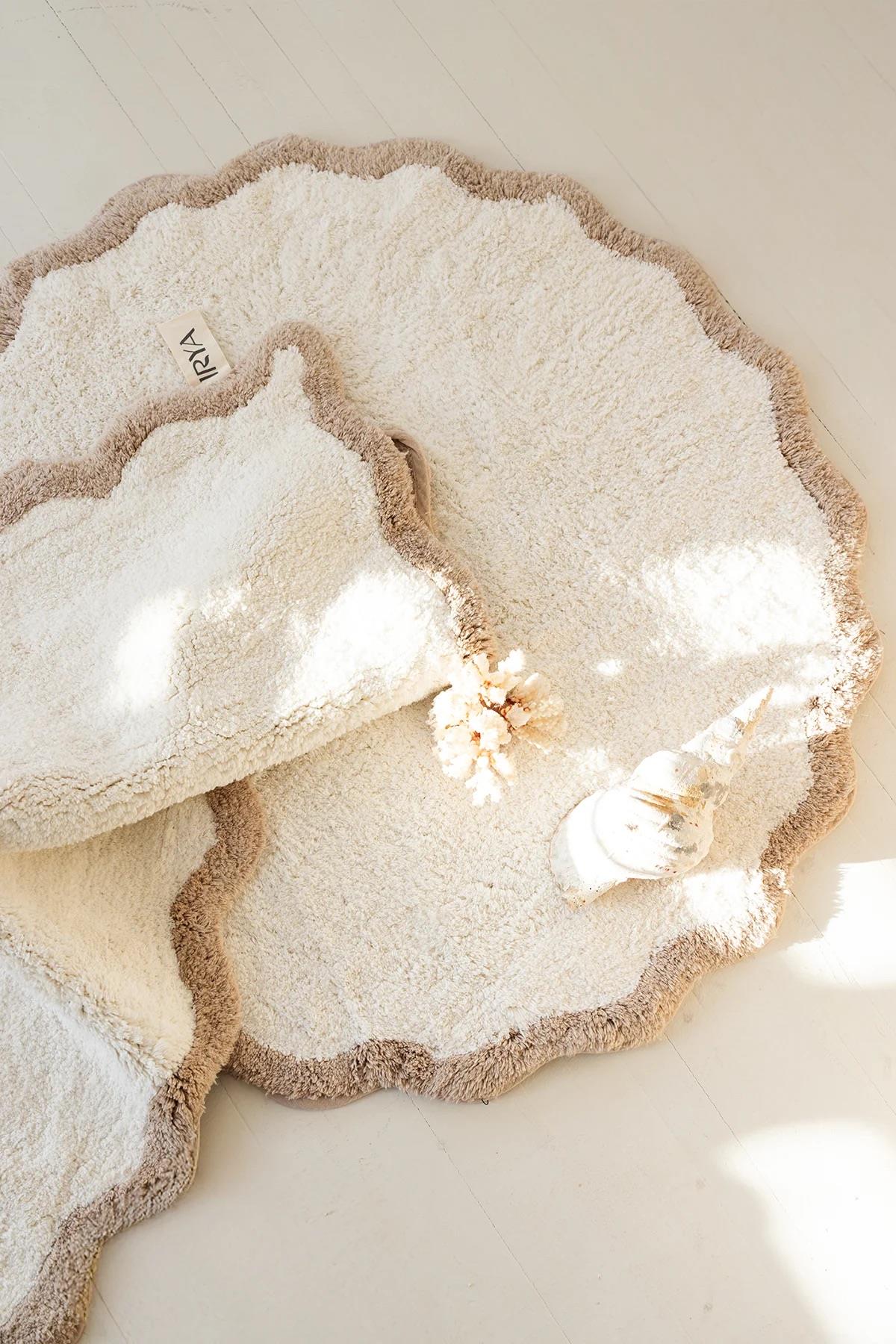 İrya Scallop Banyo Paspası Bej 60x100 Cm