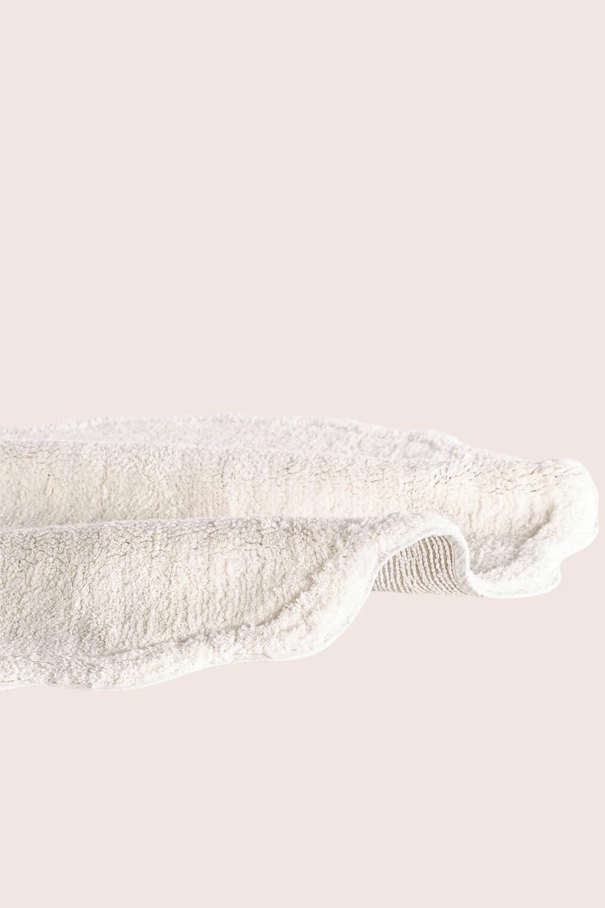 İrya Scallop Banyo Paspası Ekru 90x90 Cm