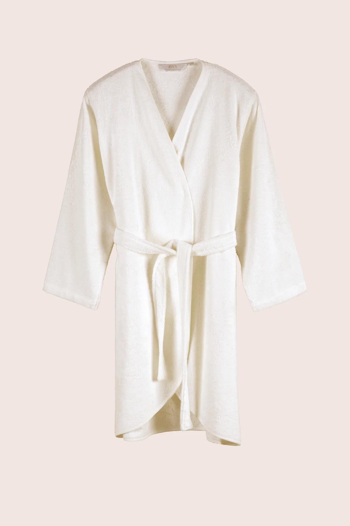 İrya Sedef Kadın Bambu Bornoz Krem L/XL