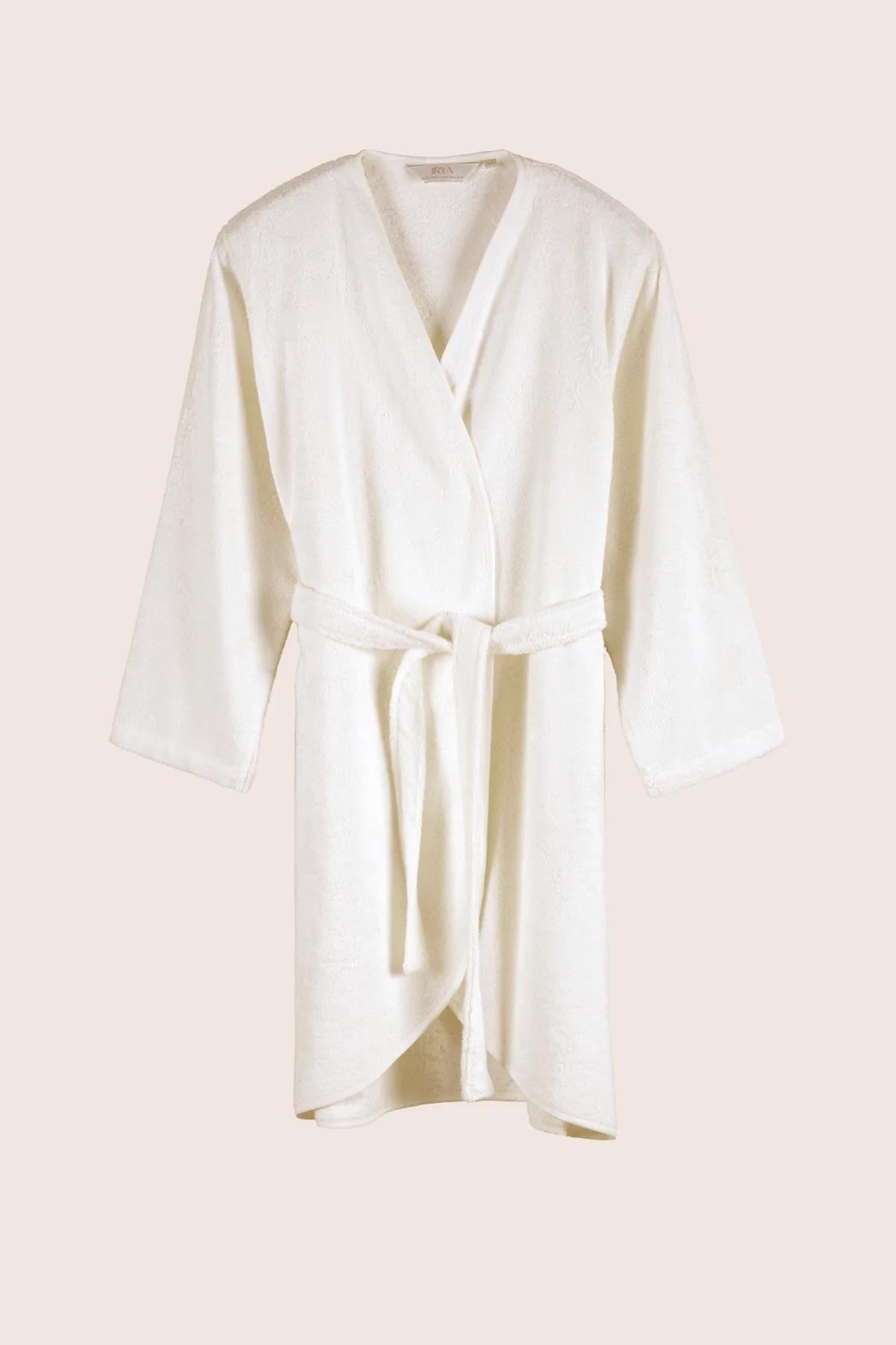 İrya Sedef Kadın Bambu Bornoz Krem S/M