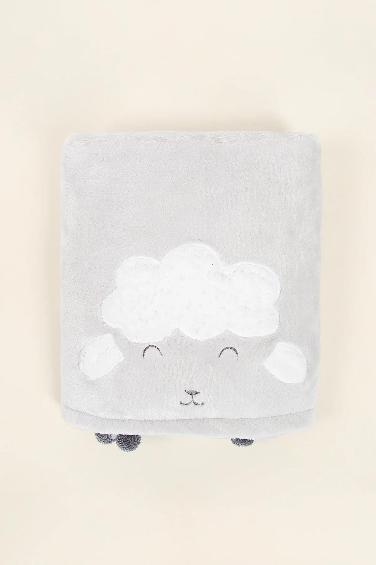 İrya Wooly Battaniye Açık Gri 75x120 Cm