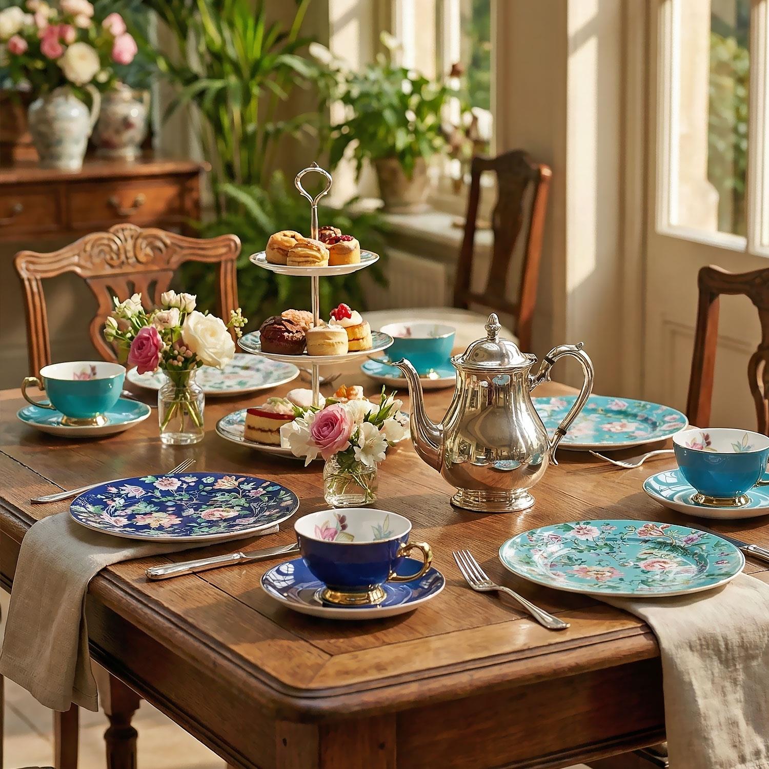 Lucky Art Elysia Bone Servis Tabak Seti 2li 20 Cm