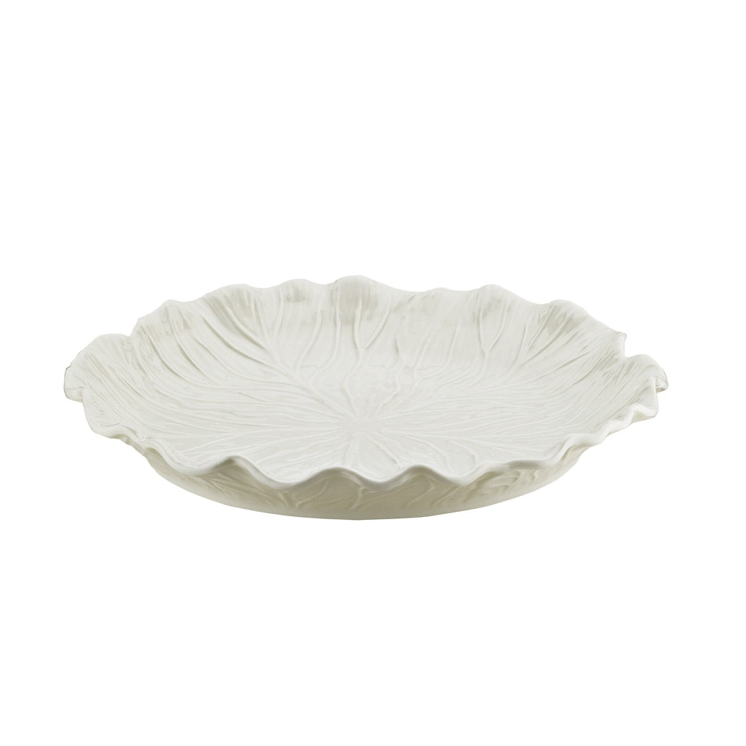 Lucky Art Lefora Porselen Beyaz Tabak 29 Cm