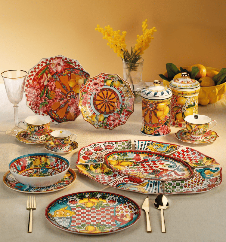 Lucky Art Lemozia Melamin Baton Sunum Tabağı 2li 43 Cm
