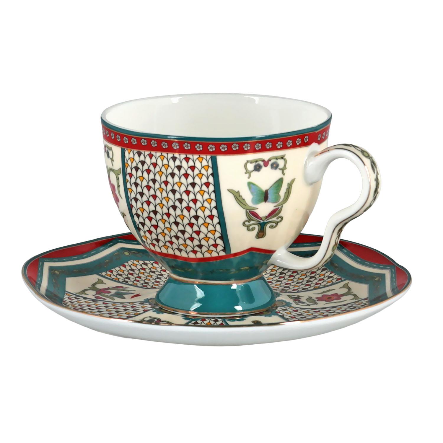 Lucky Art Liora Bone Çay Fincan Takımı 12 Parça