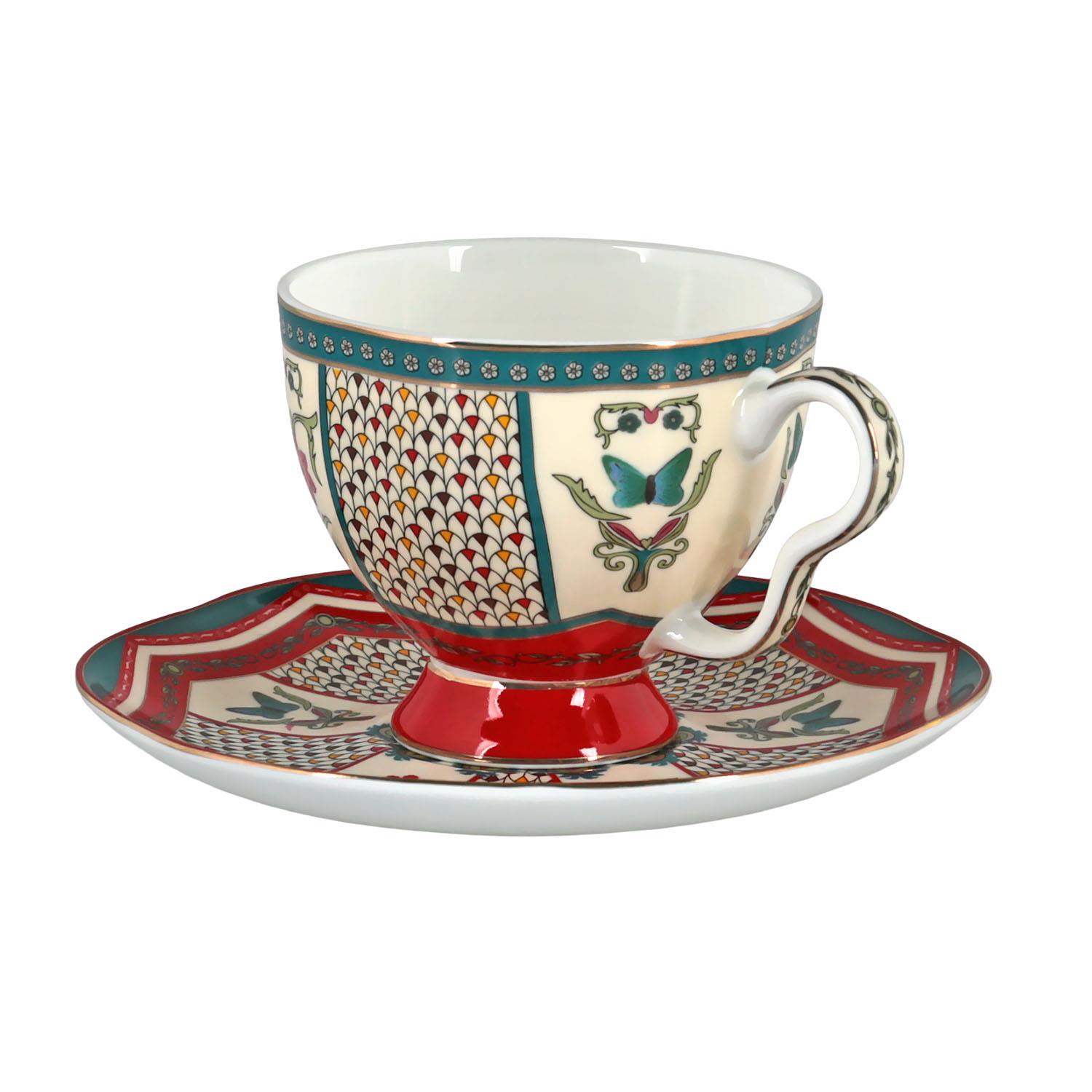 Lucky Art Liora Bone Çay Fincan Takımı 12 Parça