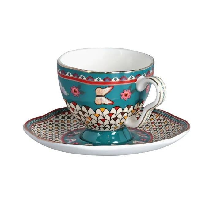 Lucky Art Liora Bone Kahve Fincan Takımı 12 Parça