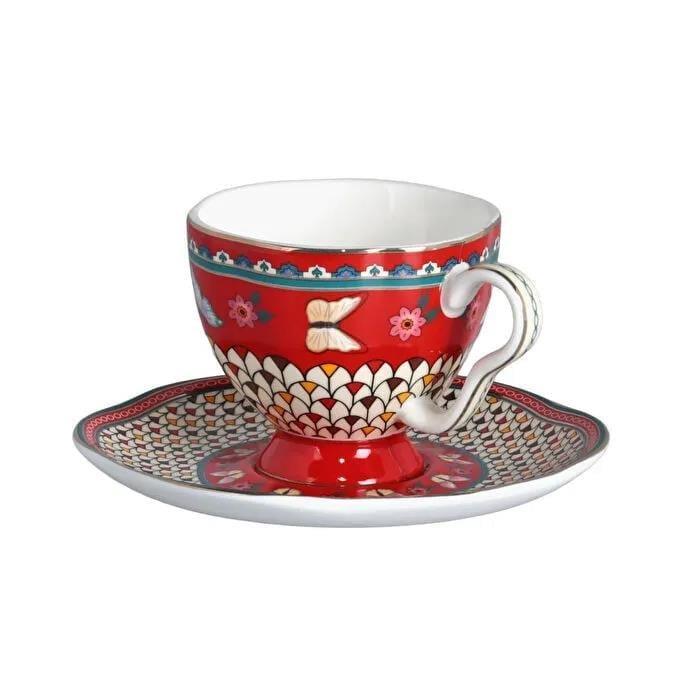 Lucky Art Liora Bone Kahve Fincan Takımı 12 Parça