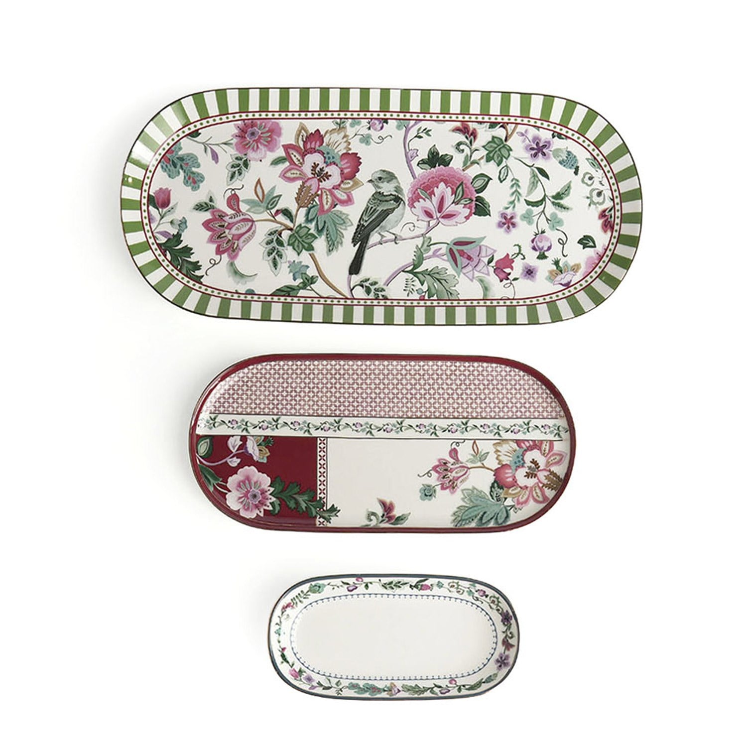 Lucky Art Madeline Bone Oval Sunumluk 3 Parça
