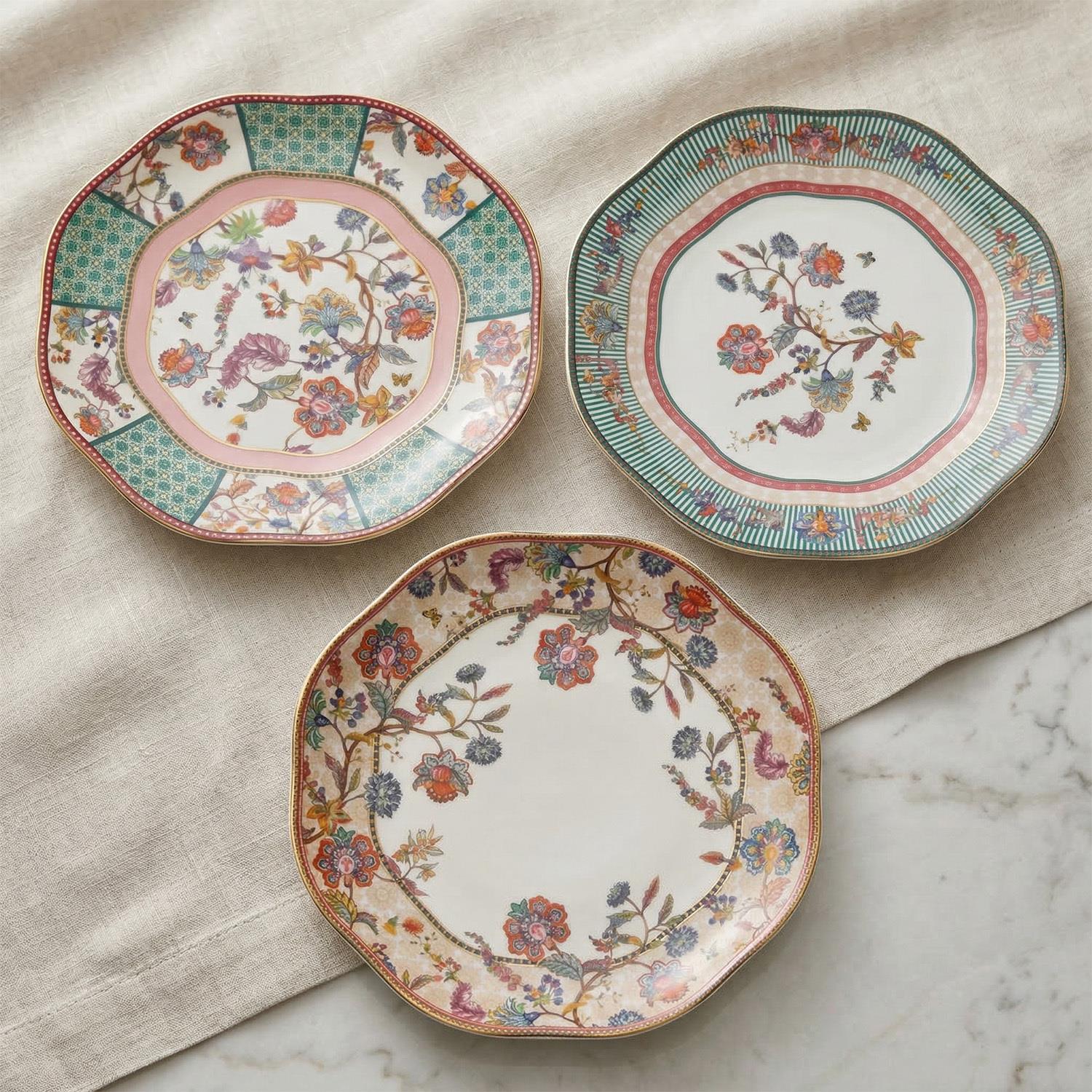 Lucky Art Serenity Bone Servis Tabak Seti 6 Parça 20 Cm