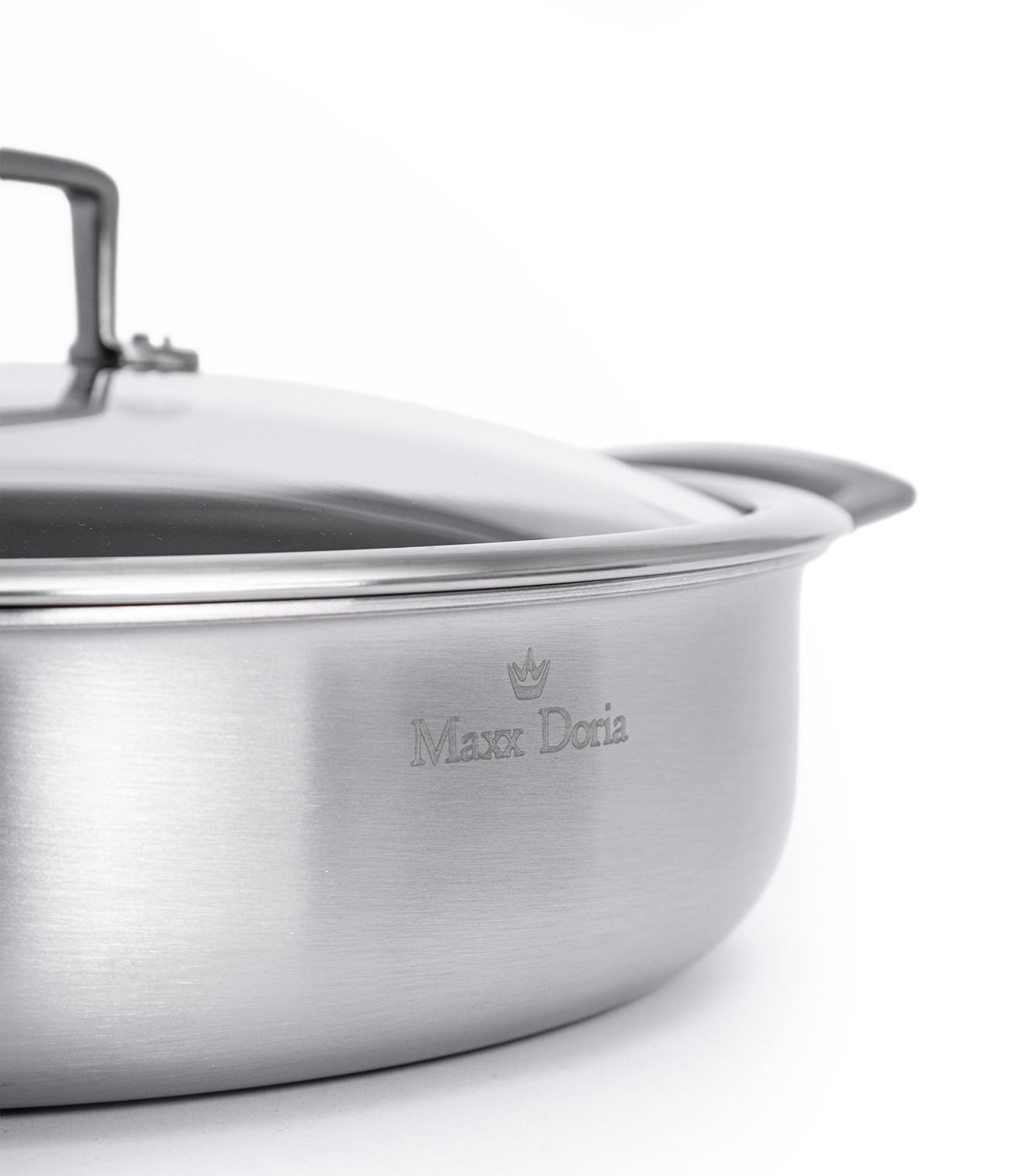 Maxx Doria Steel Fusion Kısa Tencere 28 Cm