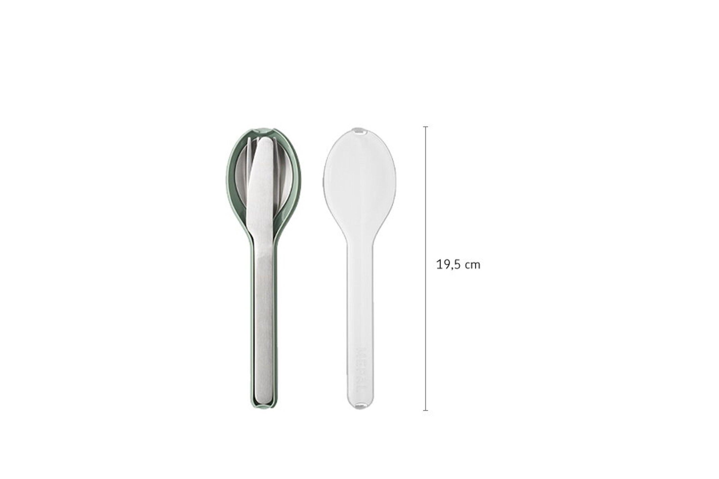 Mepal Ellipse Taşınabilir Çatal Bıçak Takımı Nordic Sage 3 Parça