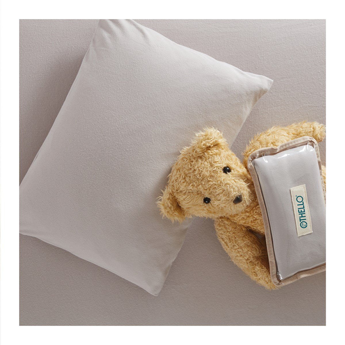 Othello Cotton Flex Bebek Yastık Kılıfı 35x45 2li Gri
