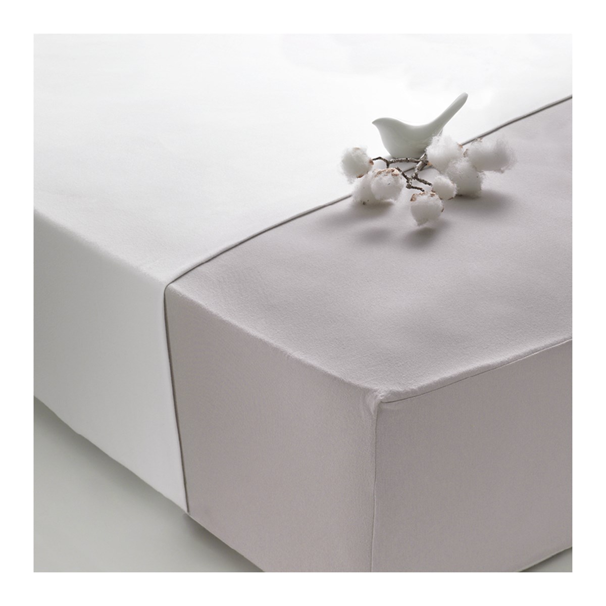 Othello Cotton Flex Fitted Penye Çarşaf 100x200cm Gri