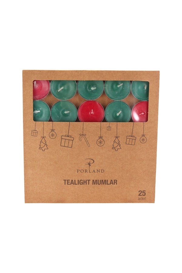 Porland Christmas Glow Tealight Mum 25li
