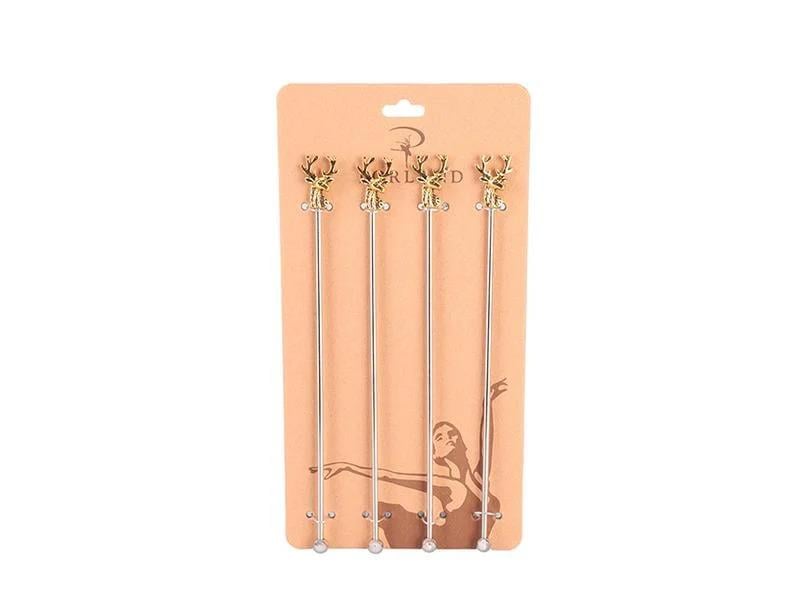 Porland Deerest Golden 4 Adet Kokteyl Karıştırıcı 23 cm