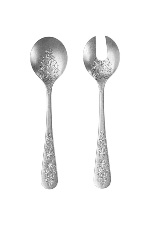 Porland Ornate Mat Salata Servis Takımı 2 Parça