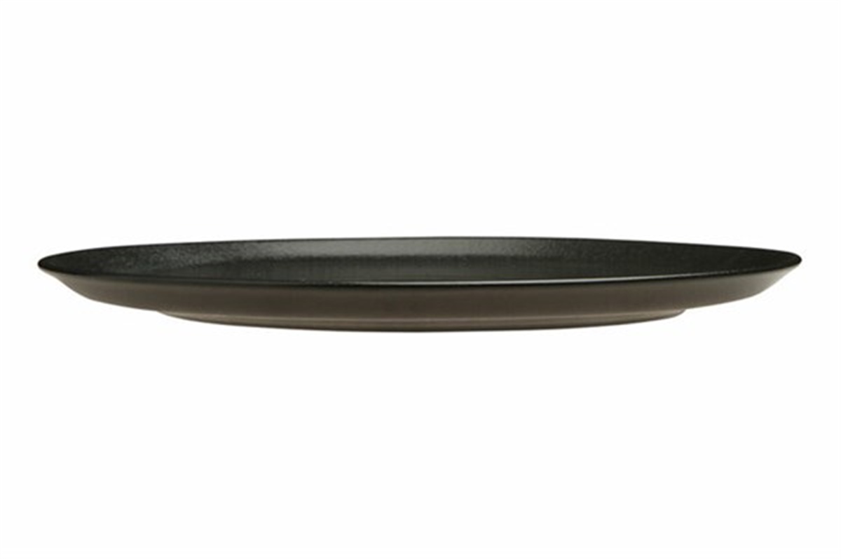 Porland Seasons Siyah Düz Tabak 20 Cm