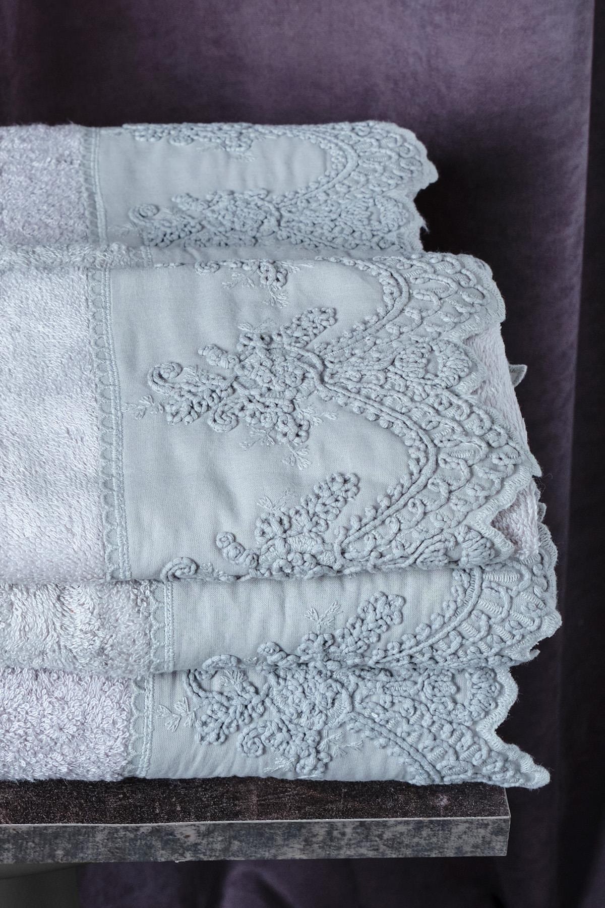 Royal Nazik Tual Havlu Gri 30x50 Cm