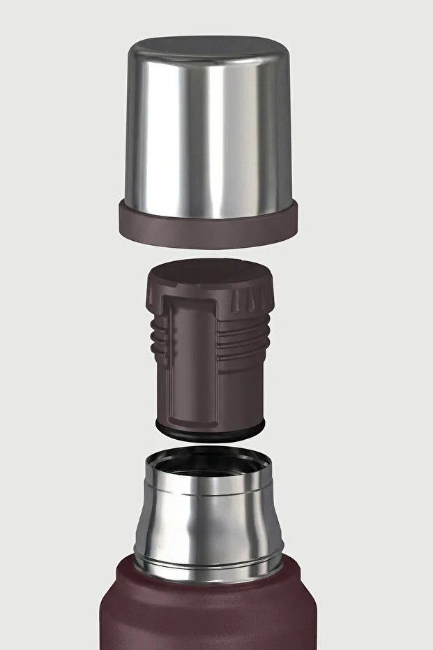 Stevig 1 Camper Klasik Kulplu Sızdırmaz Çelik Termos Dark Plum 1.2 lt