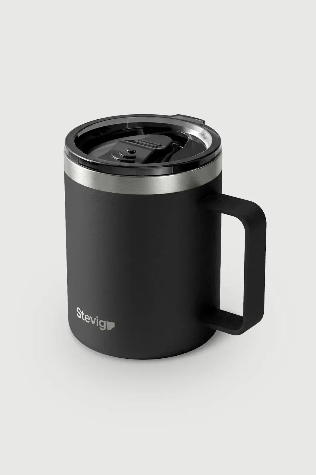 Stevig 1 Cap Daily Mug Kupa Çelik Termos Black 350 ml