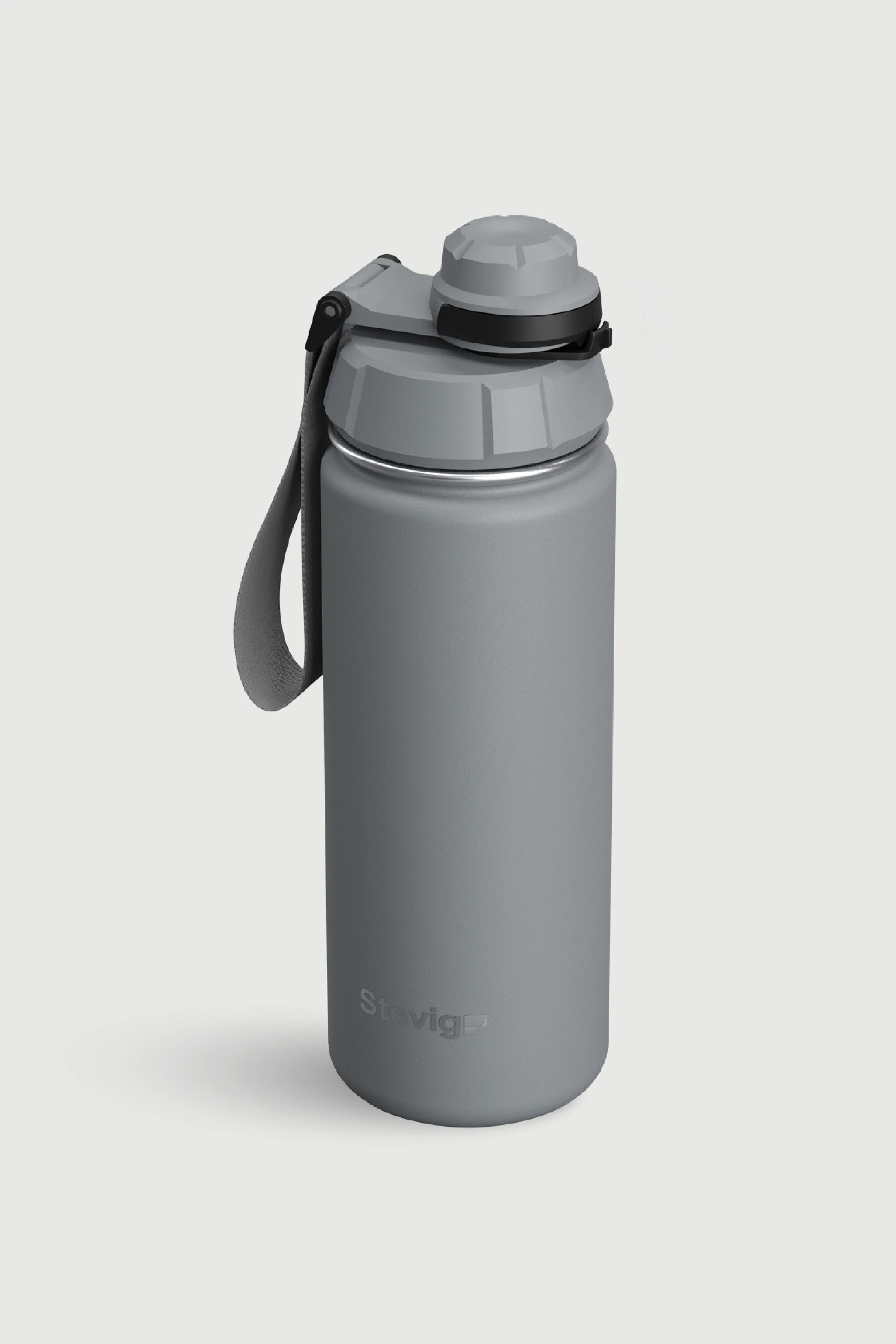 Stevig 1 Hand Leak-Proof Sızdırmaz Çelik Termos Grey 500 ml