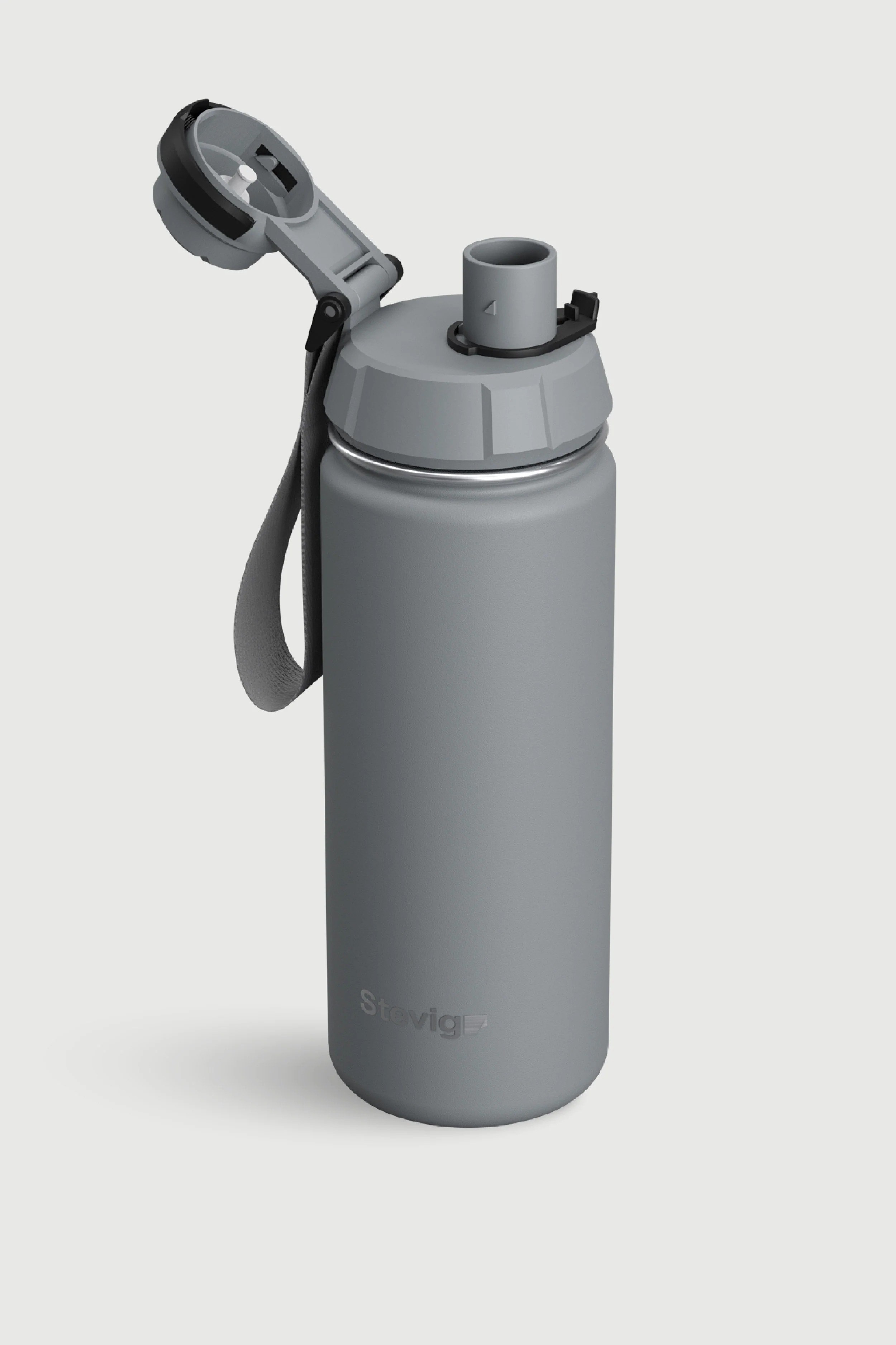 Stevig 1 Hand Leak-Proof Sızdırmaz Çelik Termos Grey 500 ml