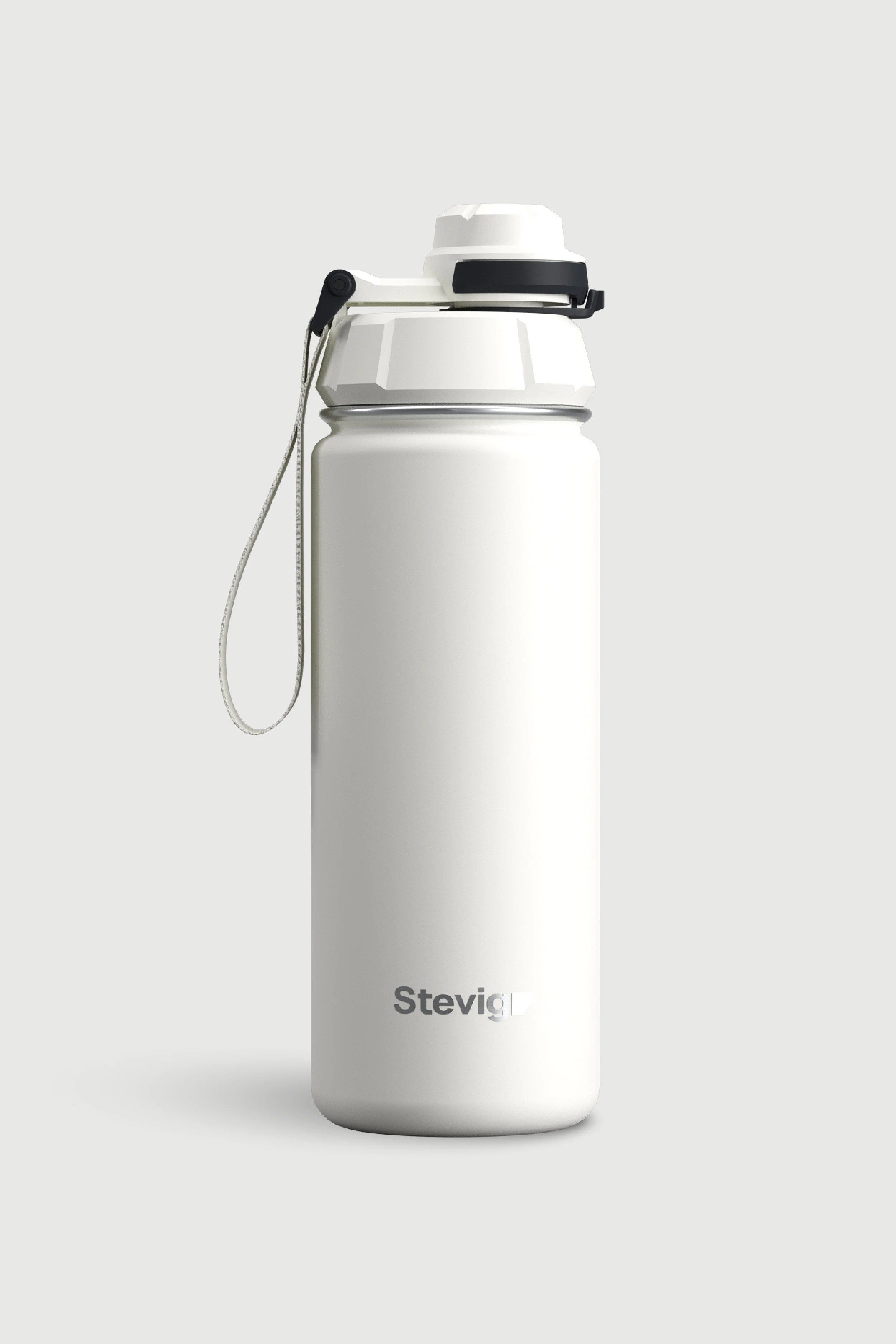 Stevig 1 Hand Leak-Proof Sızdırmaz Çelik Termos Star White 500 ml