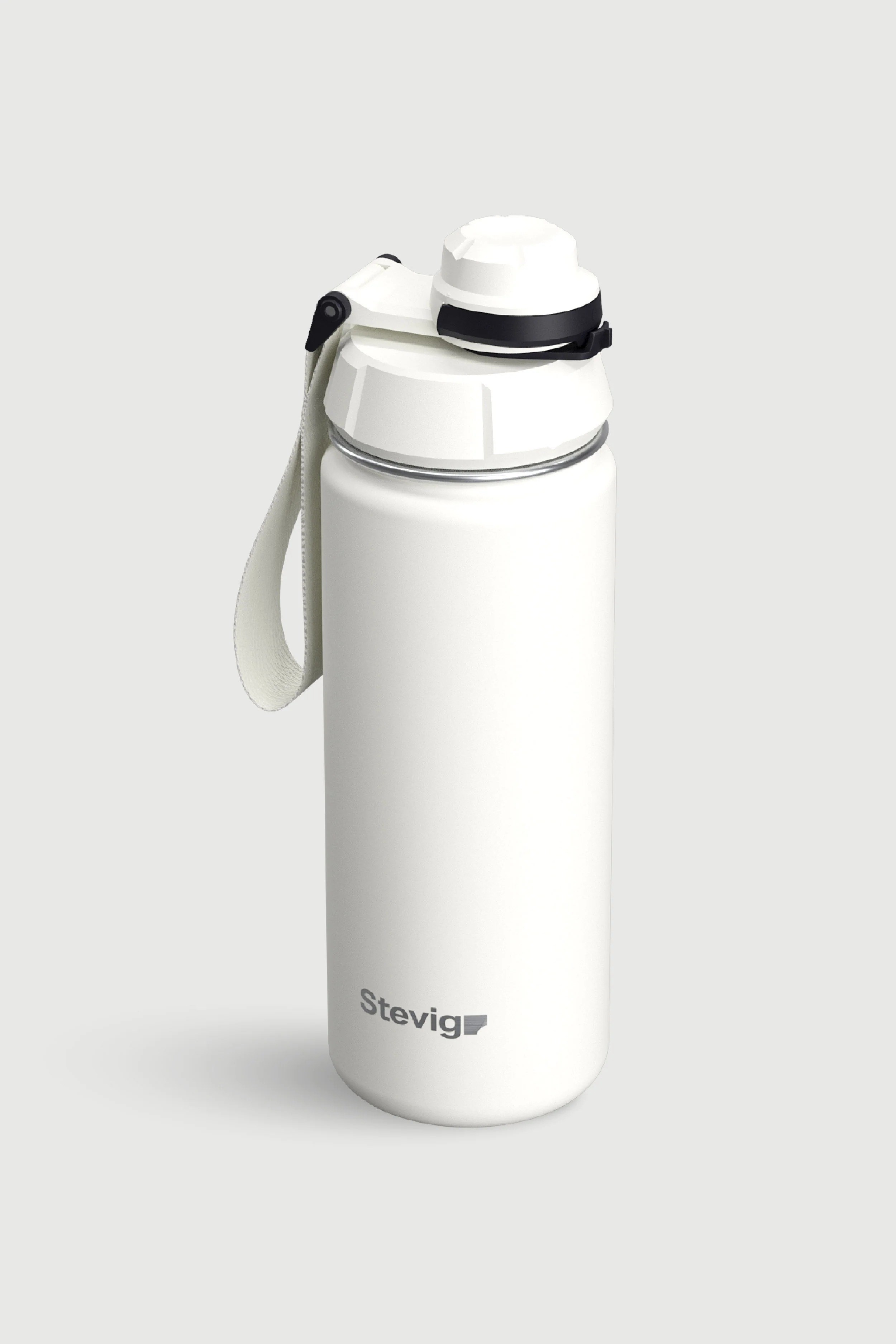 Stevig 1 Hand Leak-Proof Sızdırmaz Çelik Termos Star White 500 ml