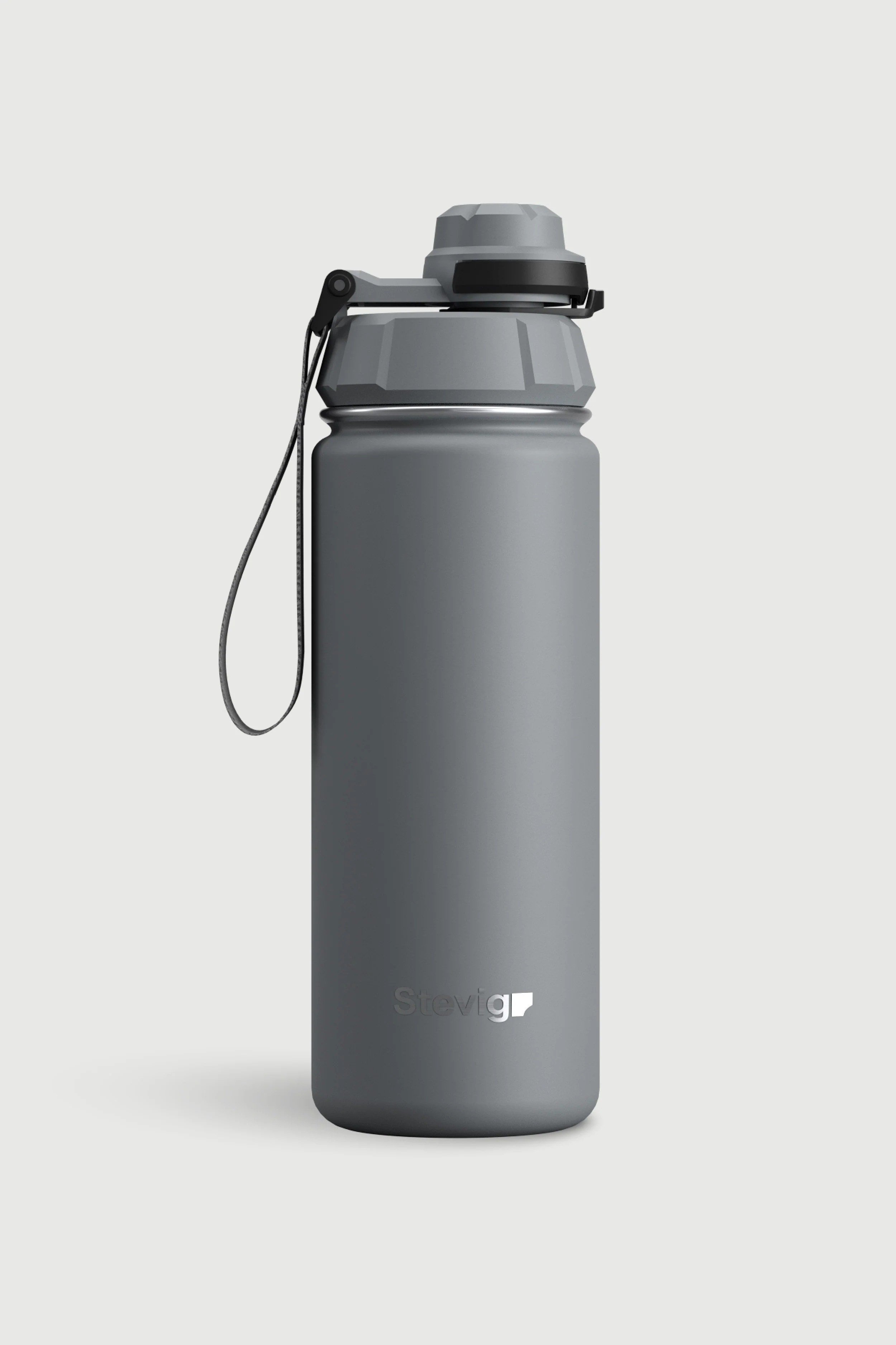 Stevig 1 Hand Leak-Proof Sızdırmaz Çelik Termos Grey 500 ml