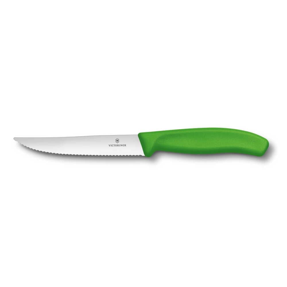 Victorinox SwissClassic Gourmet Steak-Biftek ve Pizza Bıçağı Yeşil 12 Cm - 6.7936.12L4