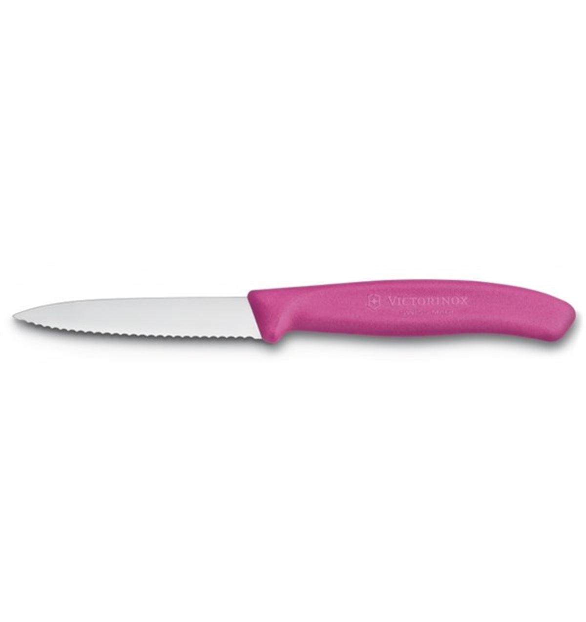 Victorinox SwissClassic Tırtıklı Soyma Bıçak Pembe 8 Cm