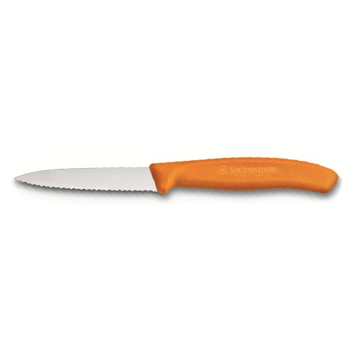 Victorinox SwissClassic Tırtıklı Soyma Bıçak Turuncu 8 Cm