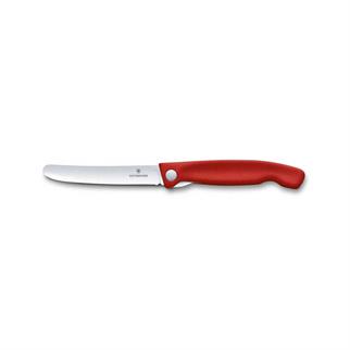 ​​​​​​​​​​​​​​​​​​​​​​​​​​​​​​​​​Victorinox Kırmızı Düz Katlanabilir Domates Bıçağı 11 cm