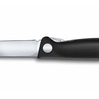 ​​​​​​​​​​​​​​​​​​​​​​​​​​​​​​​​​​Victorinox Siyah Düz Katlanabilir Domates Bıçağı 11 cm