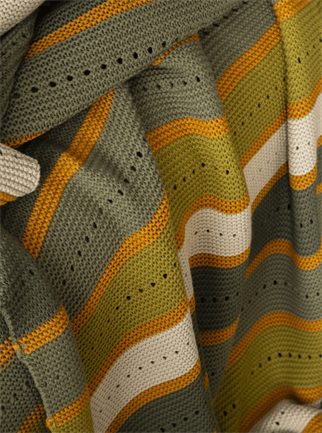 Apricitas Triko Battaniyeli Nevresim Takımı Çift Kişilik Blair Yeşil