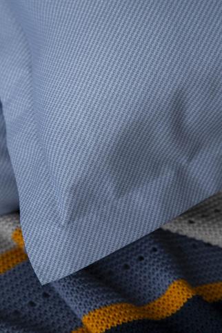 Apricitas Triko Battaniyeli Nevresim Takımı Çift Kişilik Blair İndigo