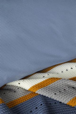 Apricitas Triko Battaniyeli Nevresim Takımı Çift Kişilik Blair İndigo