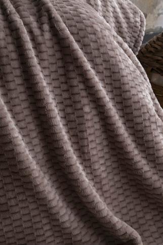 Apricitas Trusty Jakar Desenli Battaniye Vizon Çift Kişilik 200x220 Cm