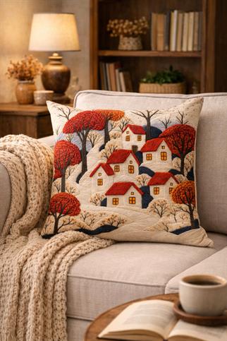 Arancione Co. Çift Tarafı Baskılı Kırlent Kılıfı 6AOD28