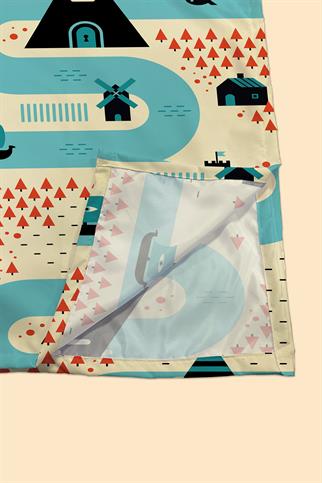 Arancione Co. Waterway Water Repellent, Yer/Mama Sandalyesi Altı, Aktivite, Yemek ve Oyun Örtüsü