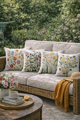 Arancione Co. Çift Tarafı Baskılı 4’lü Kırlent Kılıfı 6AOD20