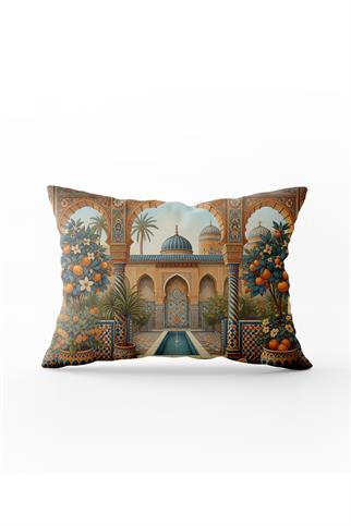 Arancione Co. Çift Tarafı Baskılı Dikdörtgen Kırlent Kılıfı 6AOD5